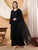 Farha Chikankari Premium Modal Co-ord Set (Black)
