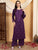 Faiza Chikankari Rayon Co-ord Set (Mauve)