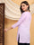 Misha Chikankari Modal Short Kurti (Lilac)