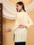 Misha Chikankari Modal Short Kurti (Yellow)