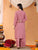 Maryam Chikankari Rayon Co-ord Set (Nude Coral)