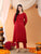 Ananya Chikankari Kurta Pant Cotton Co-ord Set (Maroon)