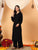 Faiza Chikankari Rayon Co-ord Set (Black)