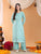 Priya Chikankari Kurta Palazzo Cotton Co-ord Set (Pastel Green)